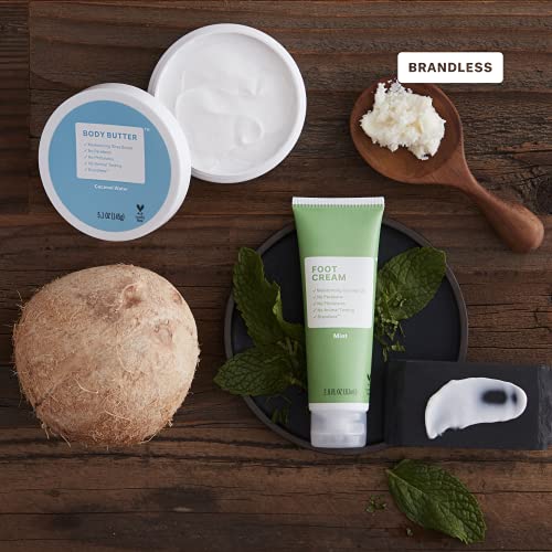 Brandless Coconut Water Body Butter | Moisturizing Body Butter With Hydrating Shea Butter | Smoothing Coconut Water Body Cream | All Skin Types | Paraben, Phthalate, Sulfate, Cruelty Free | Vegan Formula | 5.1 Fl Oz #TOP4