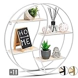 𝐒𝐈𝐄 𝐇𝐀𝐁𝐄𝐍 𝐊𝐄𝐈𝐍𝐄 𝐋𝐔𝐒𝐓 𝐌𝐄𝐇𝐑 𝐀𝐔𝐅 schlichte und öde Wandregale, die alle irgendwie gleich aussehen? Dann sind Sie bei uns an der richtigen Adresse! Unser rundes Wandregal im Yin & Yang-Stil ist außergewöhnlich und gibt Ihrer Inneneinrichtung den idealen Pep!