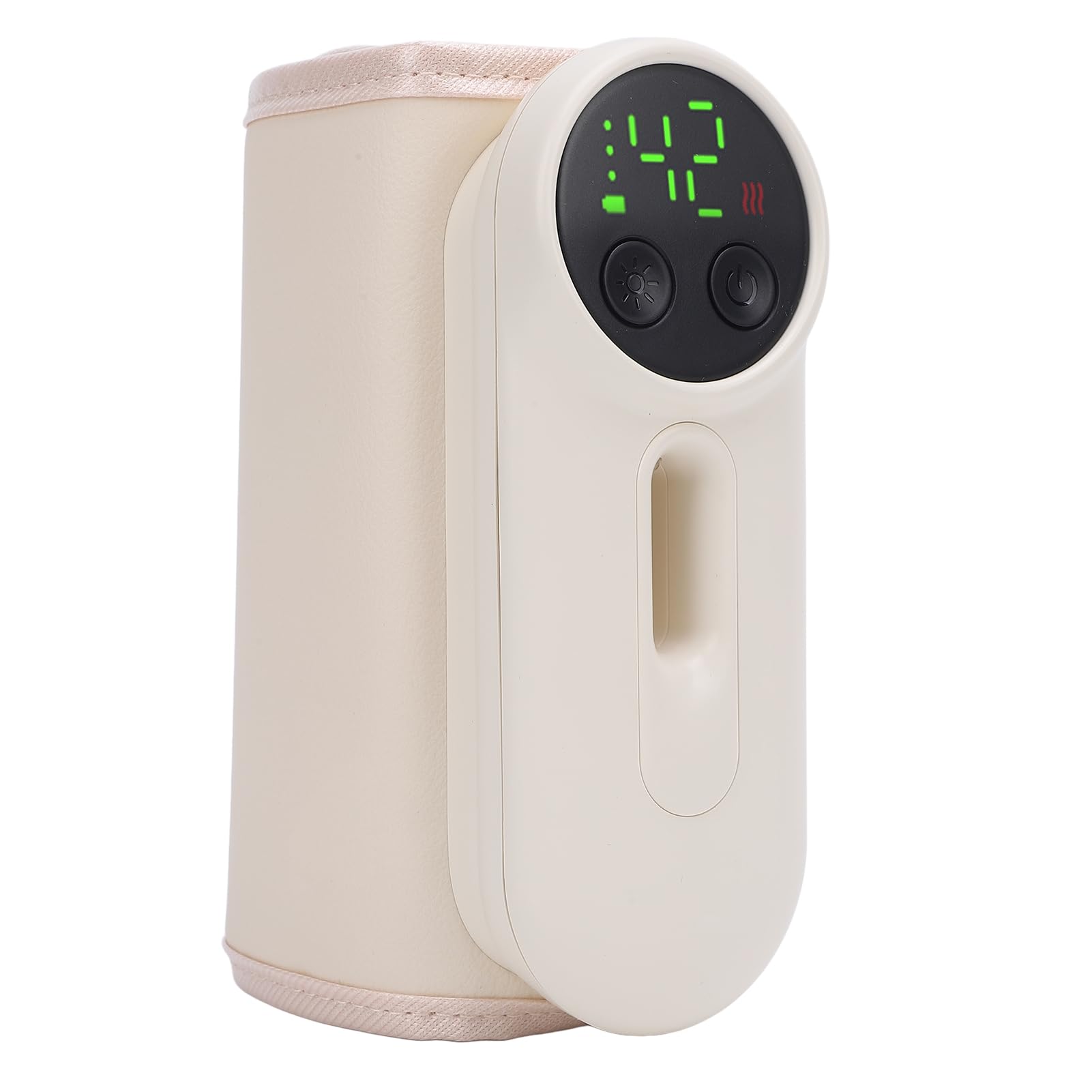 Topiky Scaldabiberon Ricaricabile con Luce Notturna, Scaldabiberon Portatile da 8000 MAh a Riscaldamento Rapido, Display Digitale con Controllo Accurato della Temperatura per Biberon da 70 Mm, Lunga