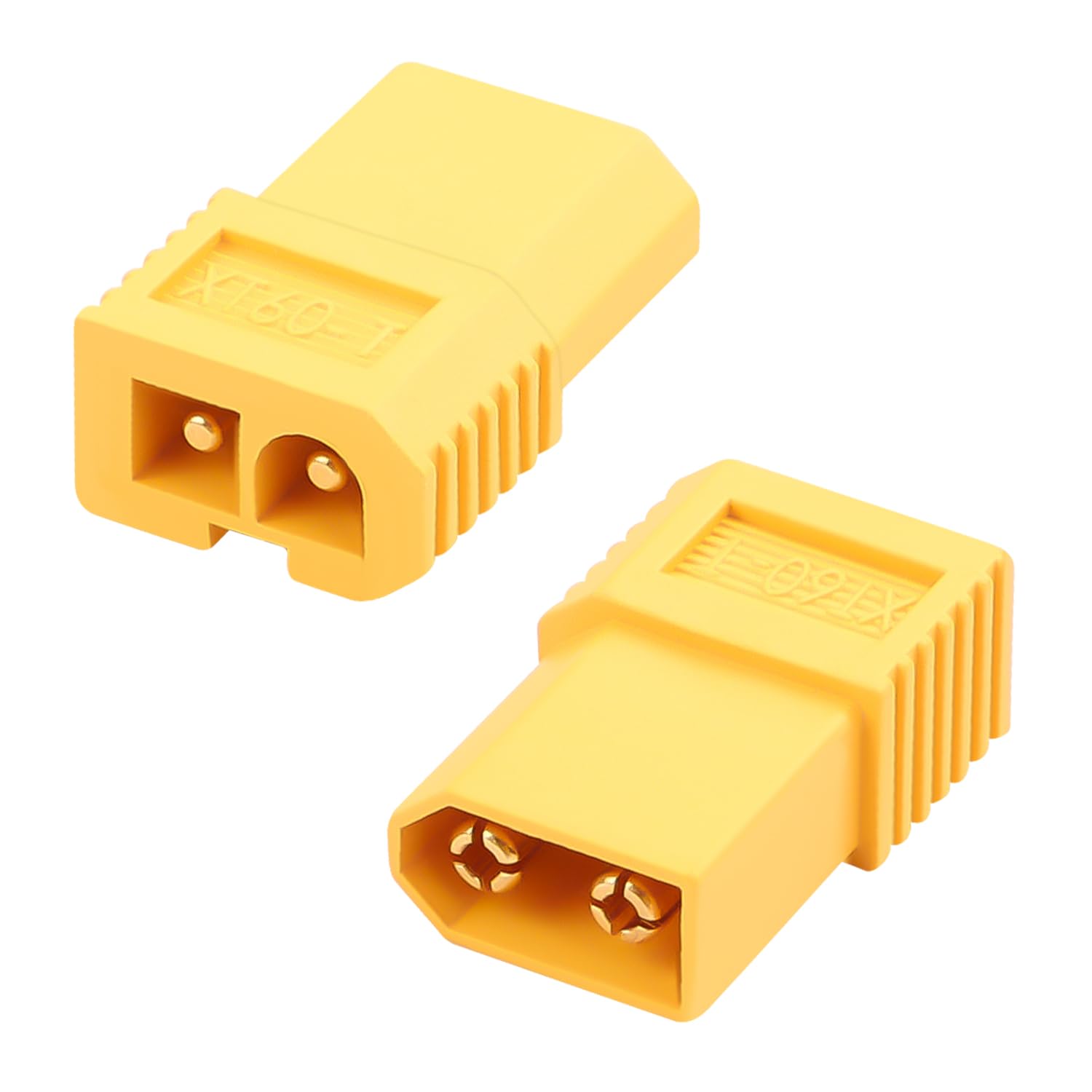 QIANRENON XT60 to Big-Tamiya Plug Adapter 15A XT60 Male to 2Pin Otamiya Connector Battery ESC Converter, Compatible Tamiya Connector Plug, for RC Model Airplane Drone ESC Motor, 2Pcs