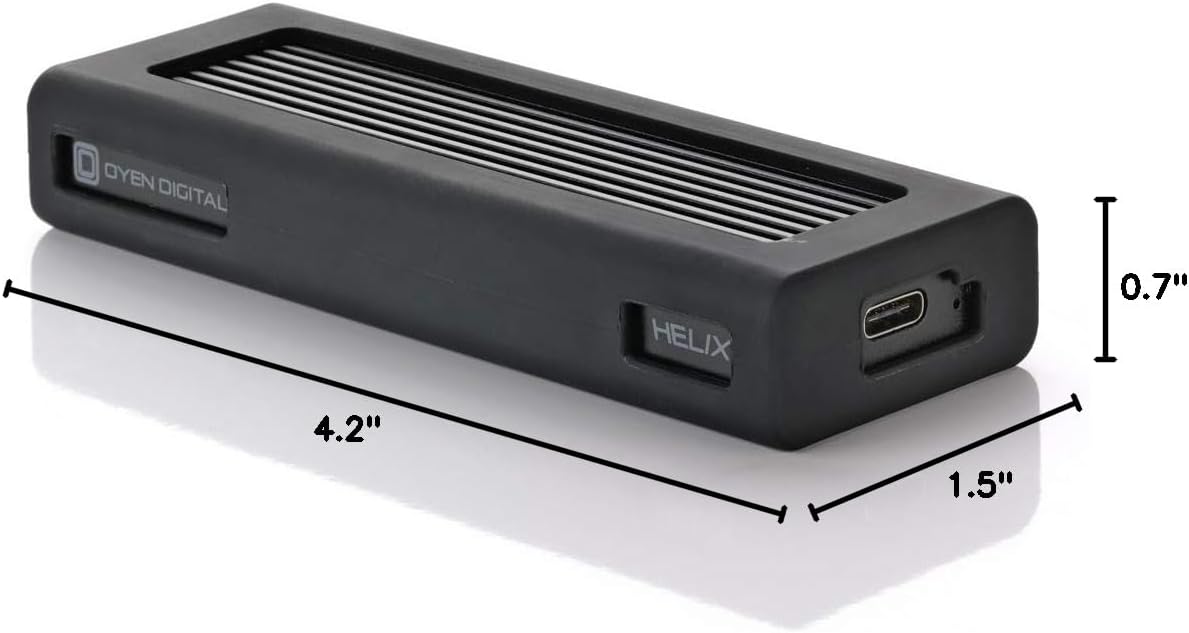 Helix Dura 2TB USB-C (USB 3.2 Gen2) NVMe Portable SSD, Up to 1050MB/s