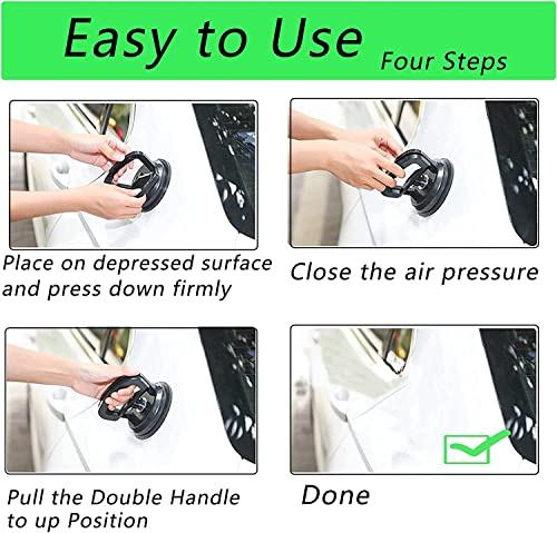 Dent Puller,Dent Removal Kit,3 Pack Car Dent Puller Kit Handle Lifter,Powerful Car Dent Remover,Suction Cup Dent Puller and Paintless Dent Repair Kit for Car Body Dent,Glass,Tiles and Mirror - Thumbnail 4