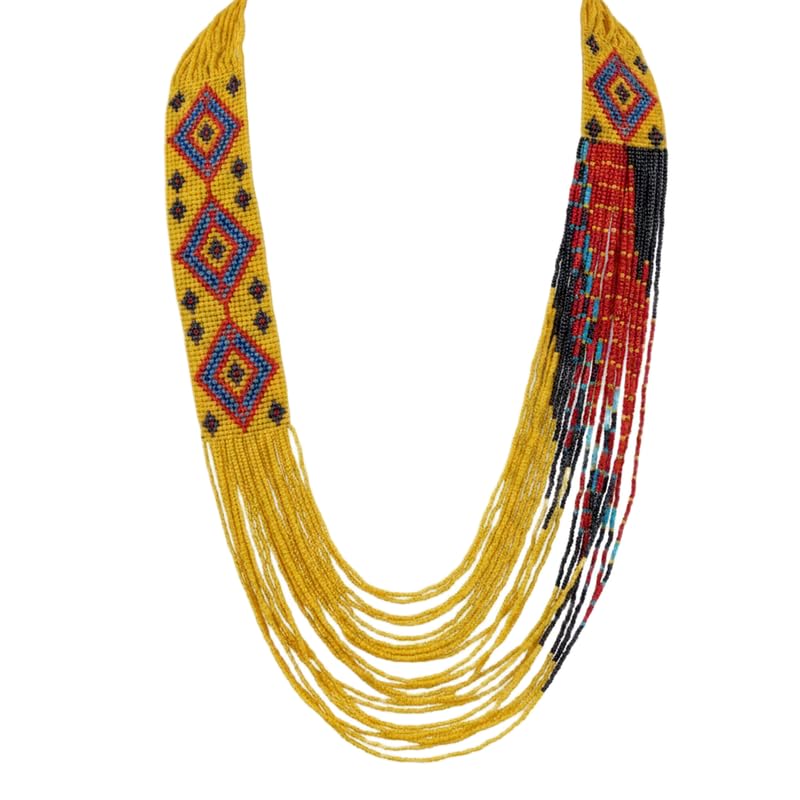 Collier ukrainien Gerdan idée cadeau bijou traditionnel fait main unique