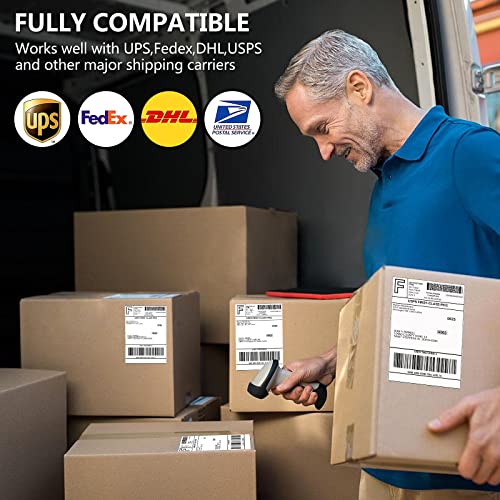 FungLam 4”x6” Direct Thermal Shipping Labels, Perforated Postage Thermal Label Paper, 250 Labels/Roll, Compatible with JADENS, iDPRT,MUNBYN and Rollo Printers image 4