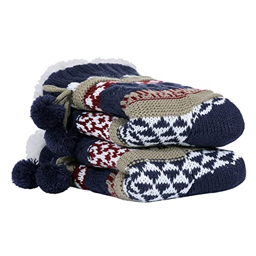 Image of Chassic Sherpa Lined Slipper Socks for Women, Non-Slip Cozy Winter House Socks, Soft Fuzzy Socks, Gifts for Women & Ladies Stocking Stuffers