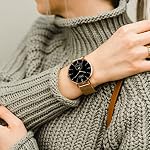 Ultraflache Damen Smartwatch SIONA 2 mit 7 Tage Akkulaufzeit wasserdichtes 1.3" AMOLED Display Edelstahl – Bild 3