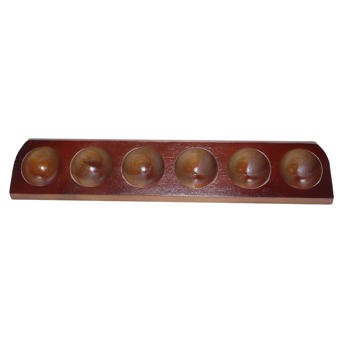 Enwye 1 Pack Wooden Golf Ball Display Case 6 Standard Size Tabletop Golf Ball Stand Holder for Collector Sport Memorabilia Accessories Gift - Image 2