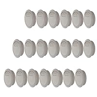 Vista 16 de Yinpecly 5 tapas organizadora de alambre de plástico negro con ojales de escritorio de 2-3/8 pulgadas/2.362 in