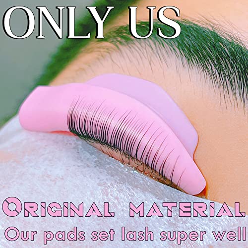 Lash Lift Pads Rods,Eyelash Perm Rods,Super Soft Reusable Lash Lift Shields 5 Size S M M1 M2 L 10 Pcs Tender Eyelash Perming Curler Shield Pads Eyelash Lift Pads #TOP4