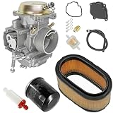 Caltric Air Filter kit & Carburetor Compatible With Polaris Magnum 425 2x4 4x4 1995-1998 Magnum 425 6X6 1996-1997