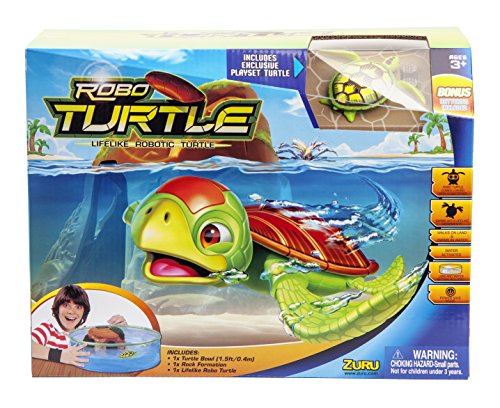 Preisvergleich Produktbild Goliath 32828 Robo-Turtle / Spielset Wasserschildkröte, Aquarium, Felsen / Gigantischer Wasserspaß auch in der Badewanne / Lebensechte Bewegungen auf dem Land und im Wasser