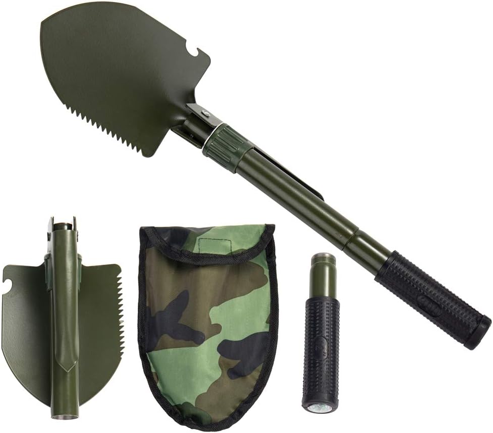 Pelle de camping, pelle de survie pliable multi-fonctions ou pelle pour