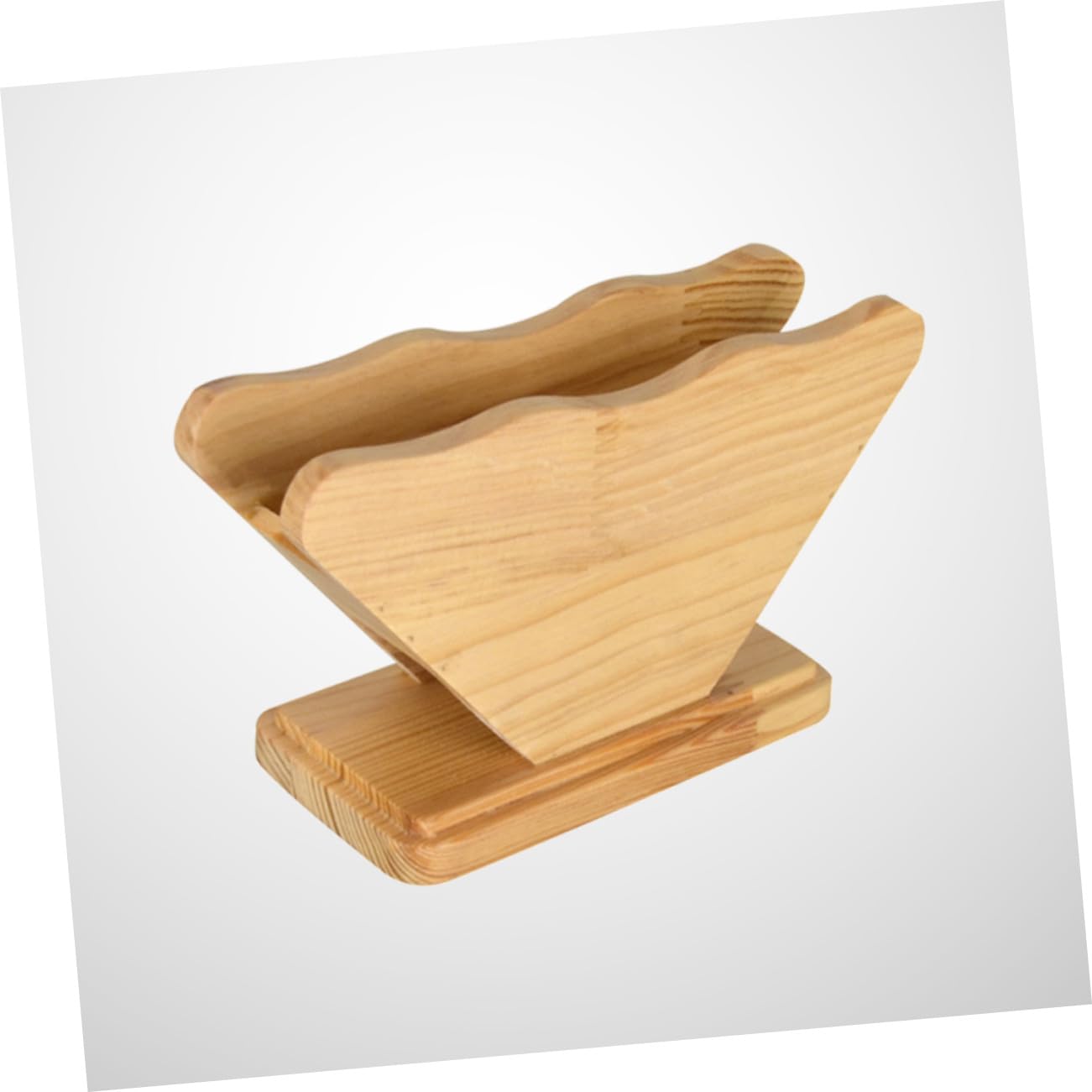 Alipis 2 Pz portafiltro per contenitore di stoccaggio del filtro di salviette di carta porta carta da filtro di di bambù Di legno