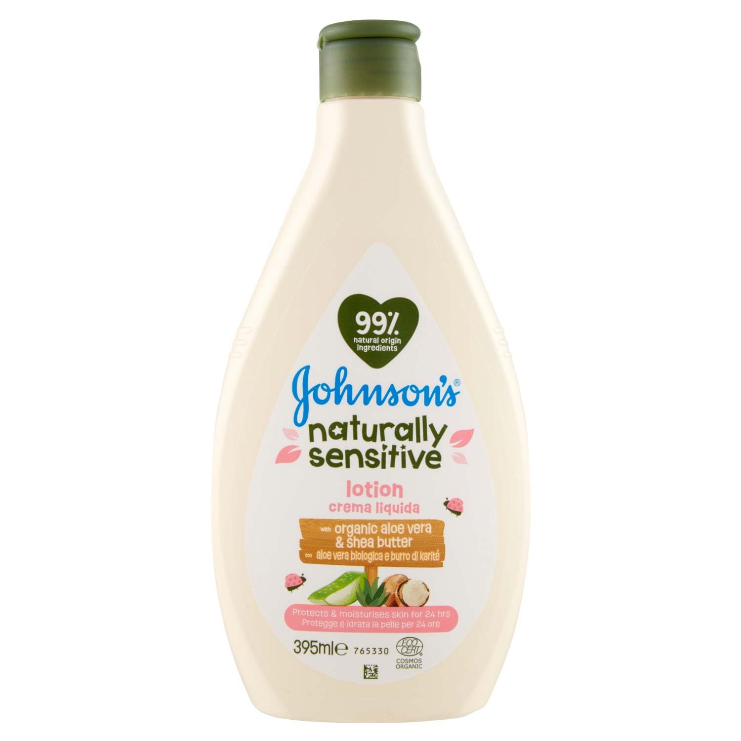 Johnson's Baby Flüssige Körpercreme, Naturally Sensitive – 395 ml