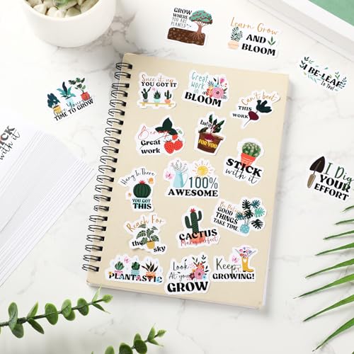 1000 Pcs Motivational Reward Stickers for Kids, Plants by Weekgrat - Used condition - Image 4