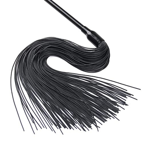 Image of Silicone Horse Riding Whip Soft Feather Tickler Furry Feather Teaser Feather Cleaning Duster Role Play Toys for Adults Couples Purple