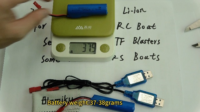 ERYNK Batería 14500 3.7V 500mAh Con JST Y Cable USB – Recambio Para Huina 1337, 1338 Y Camiones RC