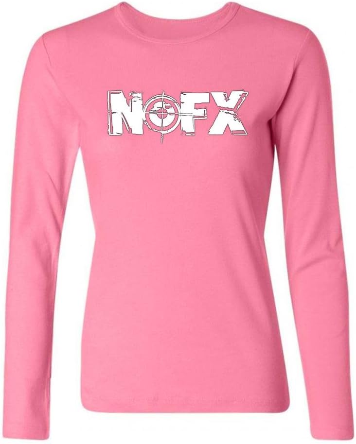 Tommery Women's NOFX Logo Long Sleeve Cotton T Shirt