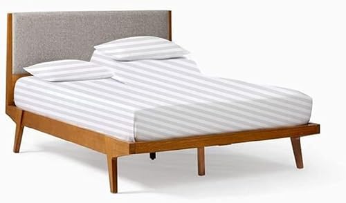 Miniatura 3 de Juego de sábanas tamaño California King de cabeza dividida para camas ajustables, bolsillo profundo de 15 pulgadas, 800 hilos, 100% algodón egipcio,