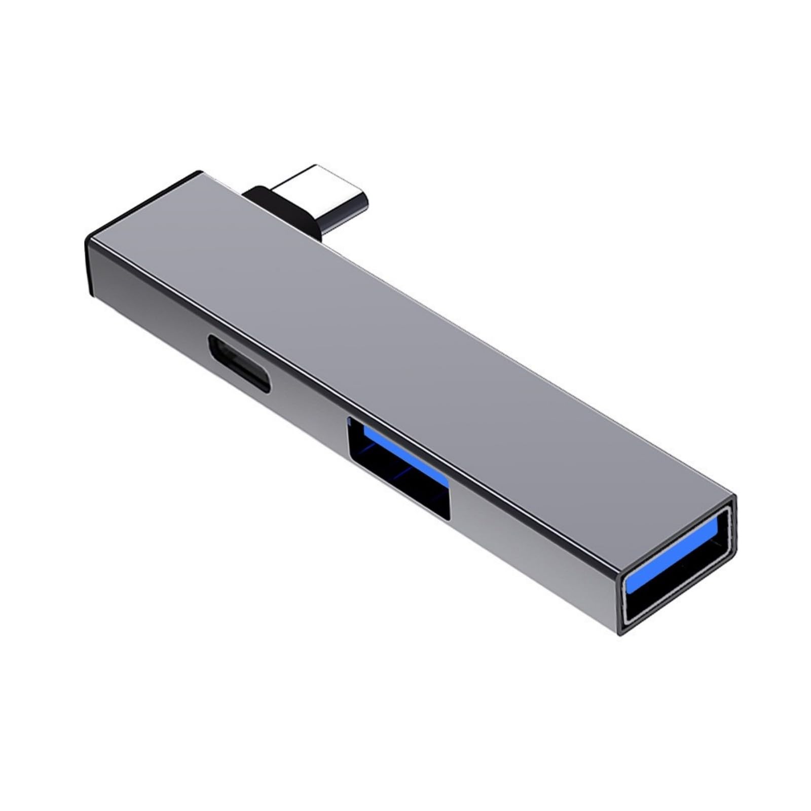 Aluminum USB C Splitter Type C to Type C and Double USB Port Hubs Compatible for Window OS