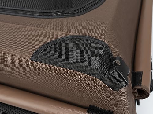 Hundebox TrendPet TPX90-Pro - Leichte, Faltbare Transportbox fürs Auto mit Aluminium Rahmen