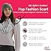Arrow Pattern Infinity Scarf for Women - Travel Scarf with Hidden Pocket - Women Infinity Scarves for All Seasons (White)