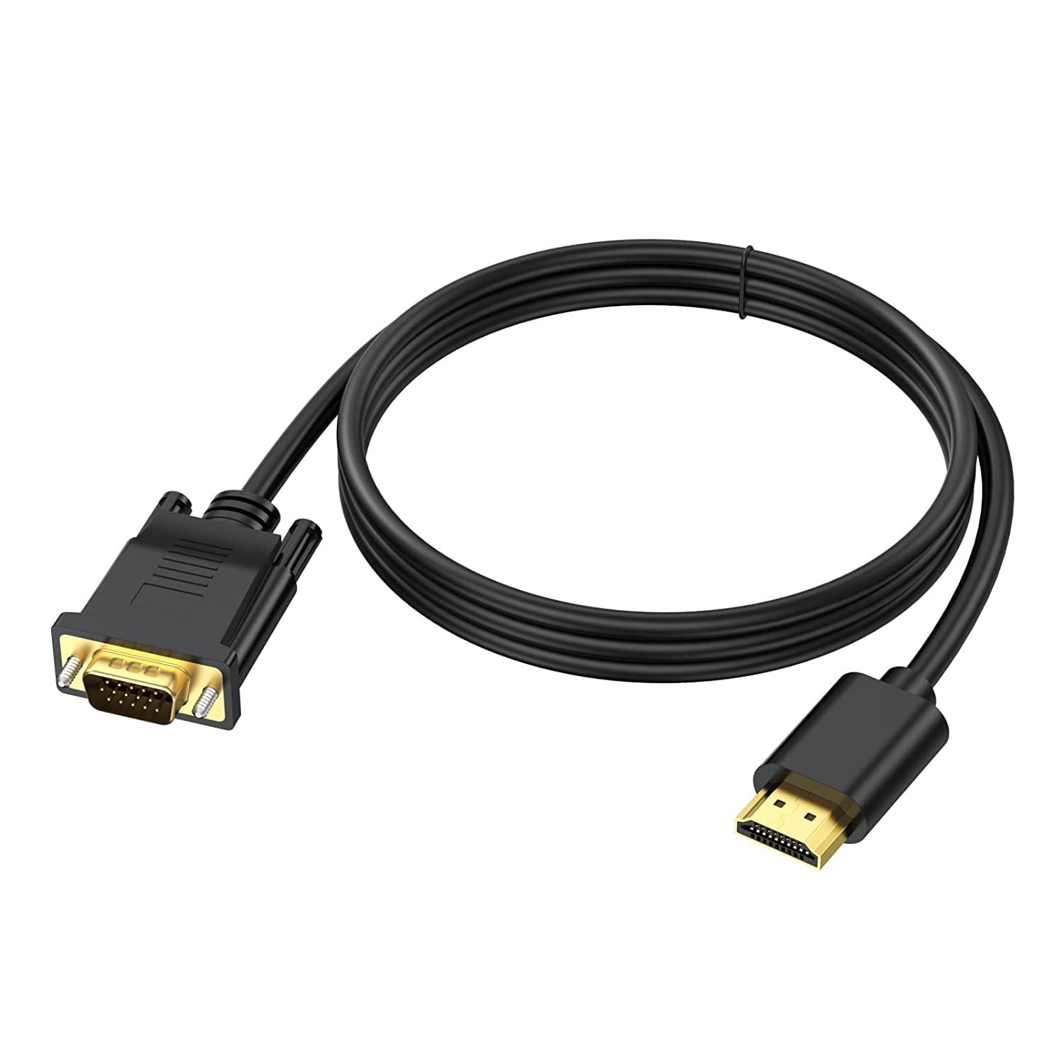 RuhZa HDMI to VGA, Gold-Plated HDMI to VGA Cable 6 Feet Cable Compatible With Computer, Desktop, Laptop, PC, Monitor, Projector, HDTV, Raspberry Pi, Roku, Xbox and More (B0BK58KNDG) Amazon Price History, Amazon Price Tracker