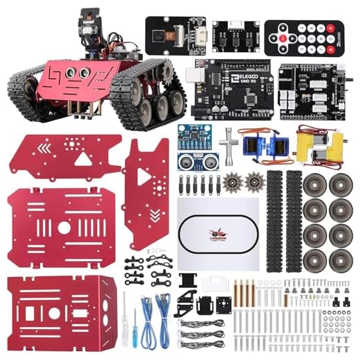 ELEGOO Robot Bambini Carro Armato Robotico Kit Programmabile Compatibile con Arduino, Robot Giocattolo Intelligente per Bambini 8+, Tracciamento Lineare, Modalità FPV, Kit Costruzione Educativo STEM