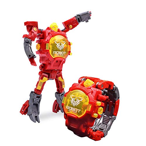 Creative Watch Electronic Deformation Guarda Robot Toys Bambini Electronic Watch Intelligence Development Deformed Robot Toystyle