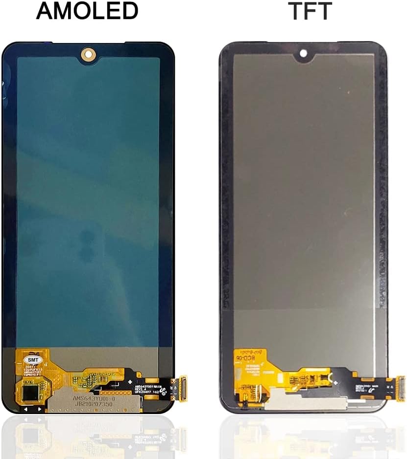 SHOWGOOD 6.43" Super AMOLED Screen for Xiaomi Redmi Note 10 4G M2101K7AI M2101K7 LCD Display Touch Screen Digitizer for Redmi Note 10S (AMOLED Black No Frame)