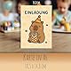 E&G Klasse 10x Einladungskarten Capybara Boba Tiermotiv Kindergeburtstag A6 Beige niedlich Geburtstagseinladung Kinder Einladungskarte Mädchen Jungen süß Tierparty Capybara Design Karten