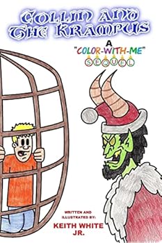 Paperback Collin and The Krampus: A Color-With-Me Adventure Book