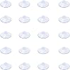 AQUANEAT 20 Packs Suction Cups 0.8 Inch Clear Sucker Pads Without Hook for Glass Home Organization Decoration