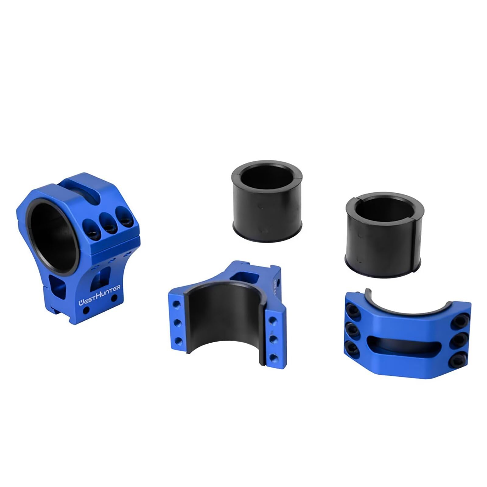 Anillas para Mira Telescópica WestHunter Optics, para Instalar Miras de 34mm & 30mm & 25.4mm en Rieles de Cola de Milano de 11 mm | Únicamente para Actividades Deportivas, Blue
