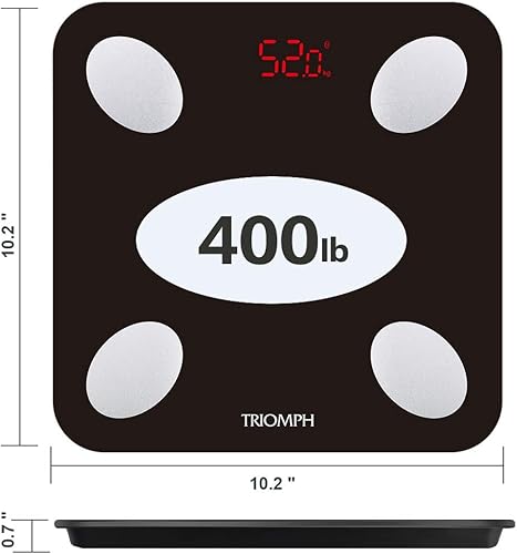 Miniatura 2 de Báscula recargable inteligente Bluetooth, báscula de carga de grasa corporal USB con aplicación IOS y Android Báscula digital de baño para peso