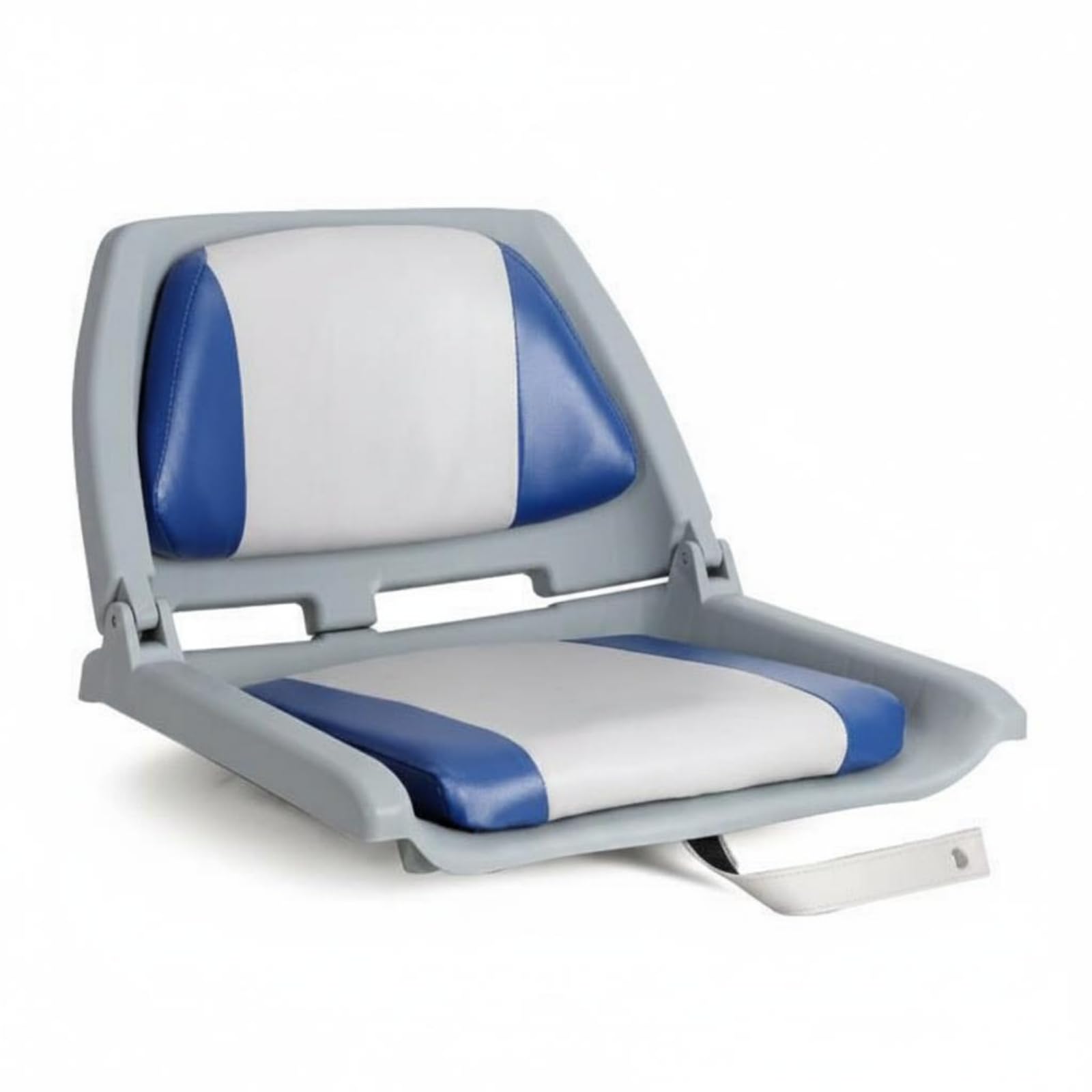 Sedile da Barca Pieghevole con Schienale Imbottito E Rivestimento in Pelle Pvc per Uso Marino su Barche E Pescherecci Adatto per E Ponte, color to 1