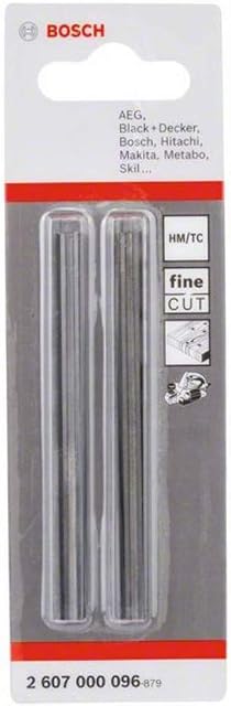 Bosch Professional 2607000096 Planer Blade, 17cm x 7.8cm x 0.2cm, Silver, Pack of 2