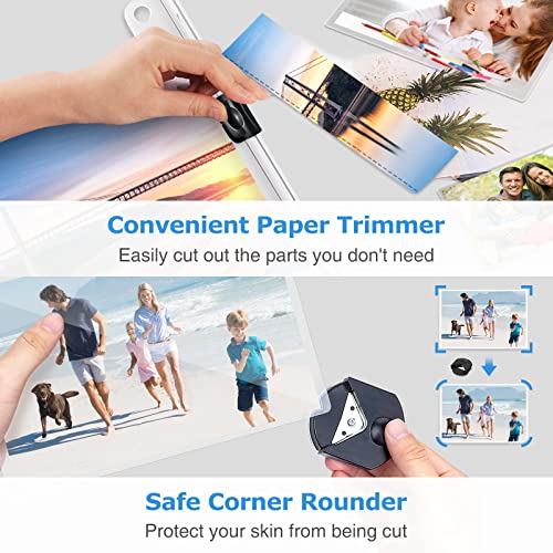 Bonsen Laminator Machine With Laminating Sheets 20 Pouches, 9-Inch Thermal Laminator For Home Office School Use, Personal 4-In-1 A4 Hot Cold Laminating Machine With Paper Trimmer And Corner Rounder #TOP5