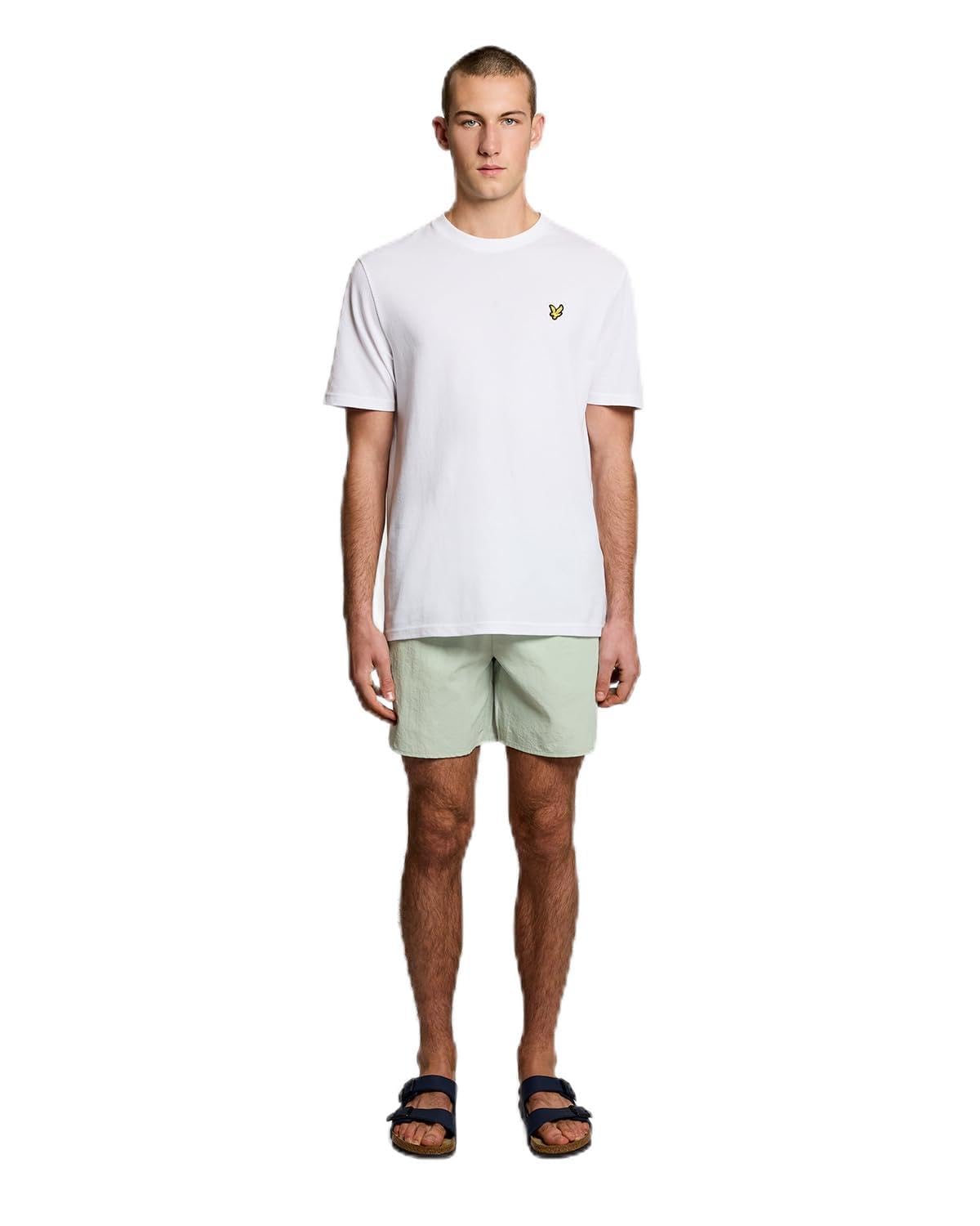 Lyle & Scott Plain Swim Shorts, Light Green, Size L, Men