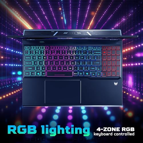 Predator Helios Neo 16 AI Gaming Laptop | 16" WQXGA IPS 240Hz | Intel Core Ultra 9 275HX | 32GB DDR5 2TB SSD | GeForce RTX 5070 Ti (fino a 992 top AI) | Win11 Pro retroilluminato RGB con - Notebook - Immagine 7