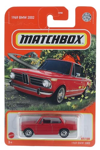Matchbox 2022-1969 BMW 2002 rojo 1:64 miniatura 1