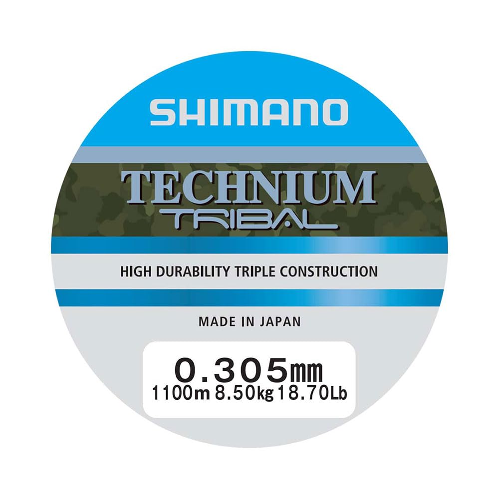 Shimano Technium Tribal A hilo monofilamento premium de 8.5kg con acabado camuflaje
