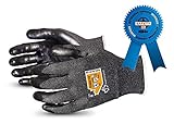 TenActiv Cut Resistant Gloves: 18-Gauge Composite Filament Fiber w/ Level-4 Cut-Resistance & Foam Nitrile Palms (Touchscreen-Compatible) (Item S18TAFGFN - Size 9)