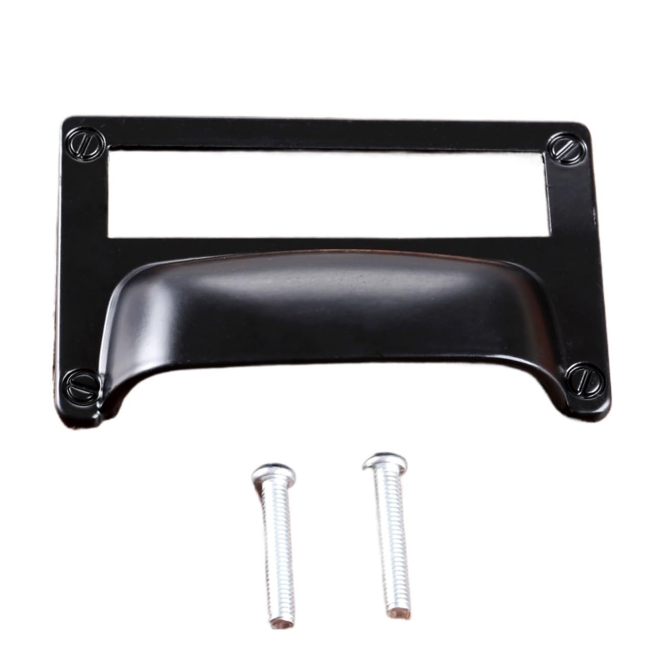Tirador de etiqueta con carcasa y soporte para tarjetas de 81x52 mm para cajón