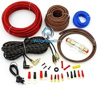 Complete kit for car amplifier installation High Flexibility Power Cord (Multi Braid Wire) Ground cable 1 m 5 m power cable 5 m high flexibility stereo RCA cable 10 m Speaker Cable 60A Gold Plated Fuse with Fuse Holder Soft touch high-flexibility. 4....