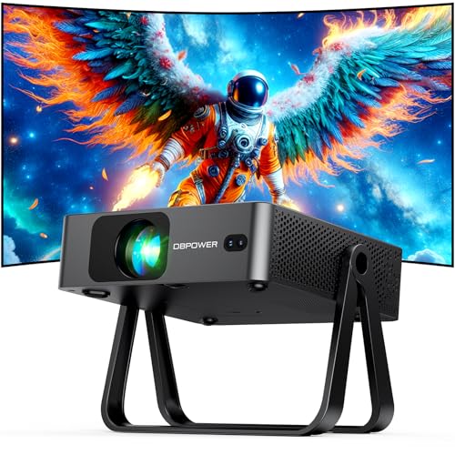 Image of [Ultra-Slim 1.97"| Auto Focus | Built-in Apps | 360° Stand] Smart Mini Projector with WiFi 6 & Bluetooth, Built-in Apps, DBPOWER N5 Movie Projector for Bedroom
