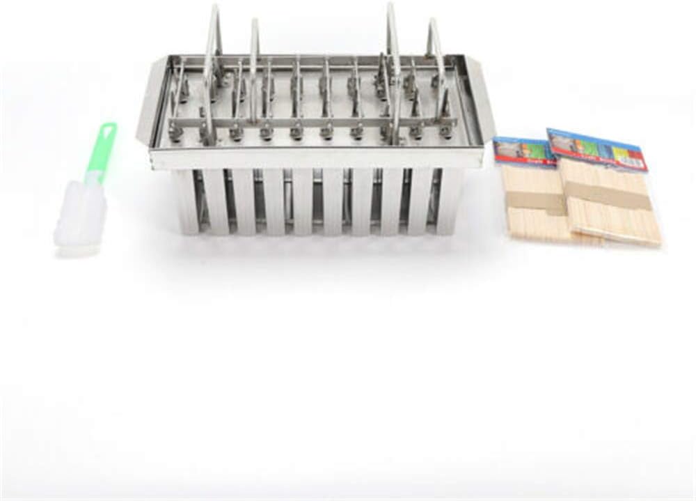 Commercial Ice Cream Pop Mold, 20pcs Stainless Steel Popsicle Lolly Making Mould Set DIY Ice Pop Popsicle Holder BPA Free