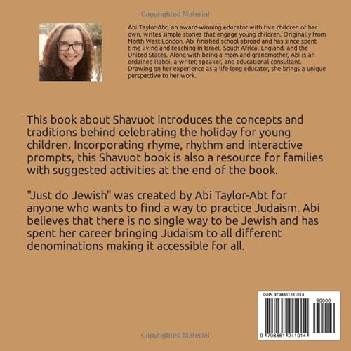 Let's Learn About Shavuot: An Interactive Rhyming Book for Young Children