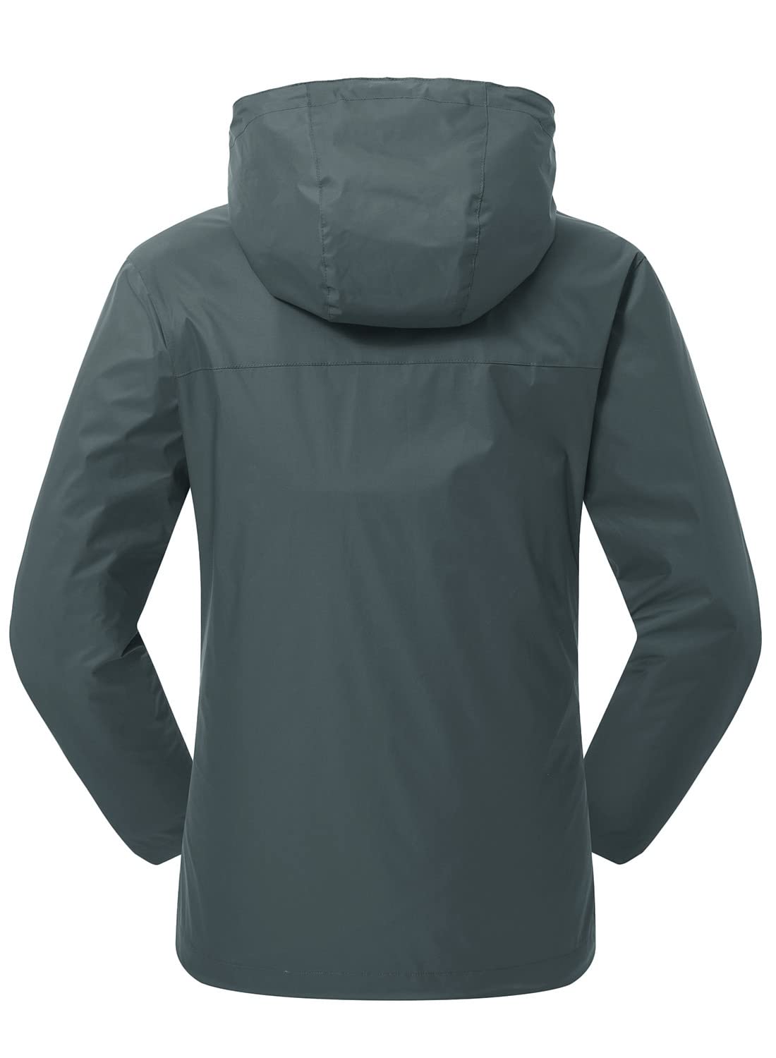YSENTO Chubasquero para mujer, impermeable, transpirable, chaqueta ligera de entretiempo con capucha