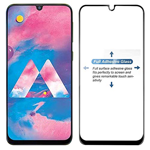 Image of Screen Protector for Samsung Galaxy A20 / A30 / A30S / A50 / A50S Black Tempered Glass Edge-to-Edge 6D Screen Guard With Installation Kit